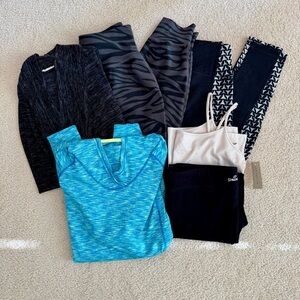 SIX Piece Activewear Athletic Athleisure Bundle Size Medium - All 6 Included!